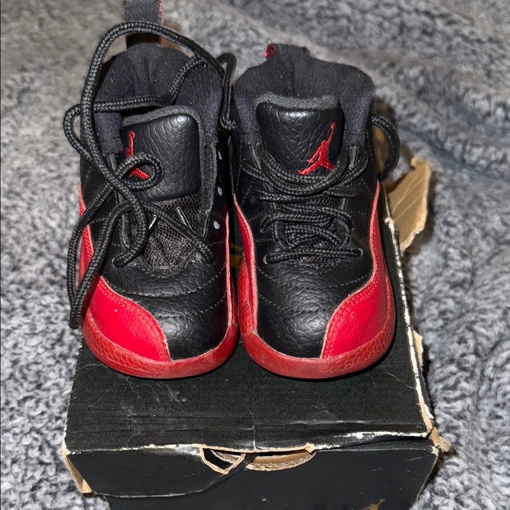 Kids Black and Red Sneakers